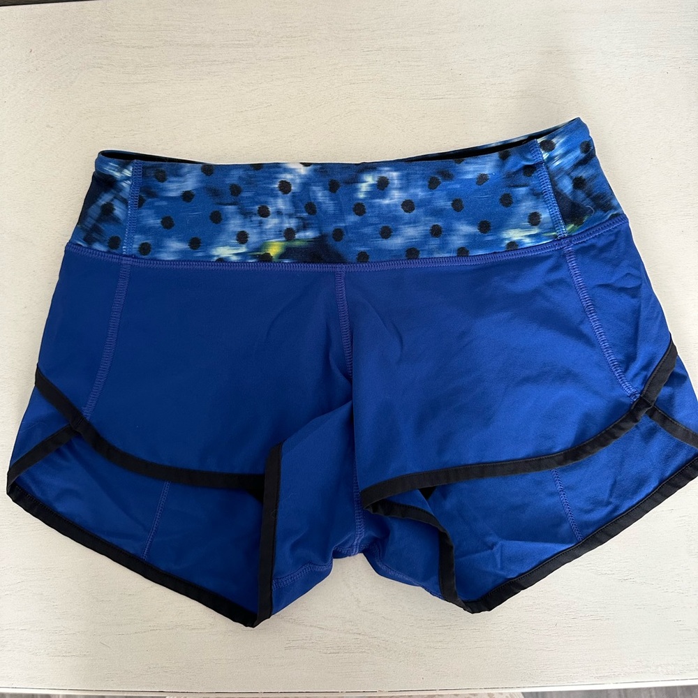 Lululemon Speed Up Shorts Royal Blue